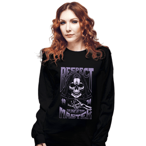 Secret_Shirts Long Sleeve Shirts, Unisex / Small / Black Respect The DM