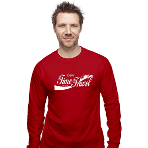 Shirts Long Sleeve Shirts, Unisex / Small / Red Enjoy Time Travel