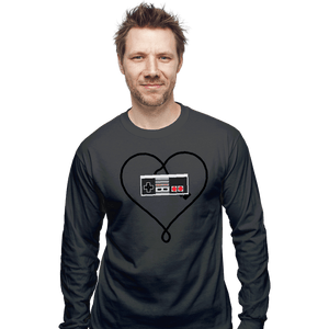Shirts Long Sleeve Shirts, Unisex / Small / Charcoal Gaming Forever