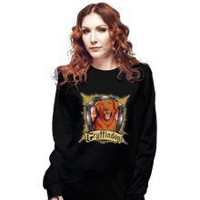 Load image into Gallery viewer, Shirts Long Sleeve Shirts, Unisex / Small / Black Hairy Pupper House Gryffindog

