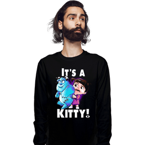 Shirts Long Sleeve Shirts, Unisex / Small / Black It's a Kitty