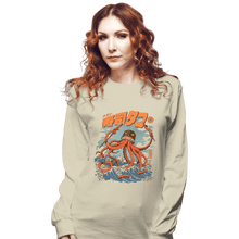 Load image into Gallery viewer, Daily_Deal_Shirts Long Sleeve Shirts, Unisex / Small / Natural Tako Sushi
