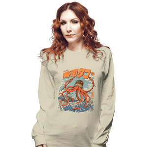 Daily_Deal_Shirts Long Sleeve Shirts, Unisex / Small / Natural Tako Sushi