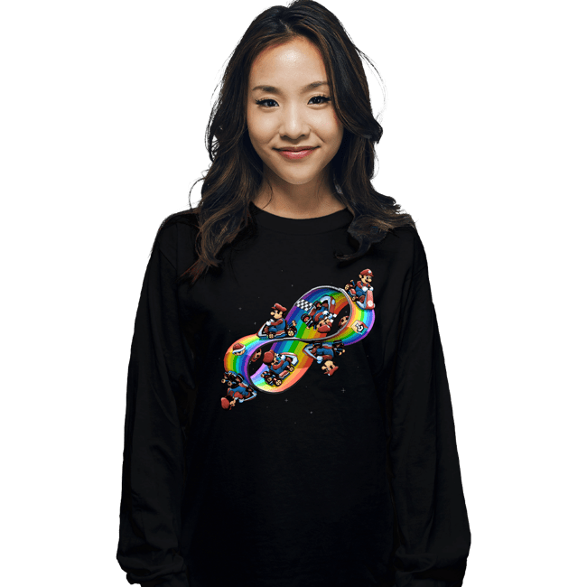 Daily_Deal_Shirts Long Sleeve Shirts, Unisex / Small / Black Mobius Kart