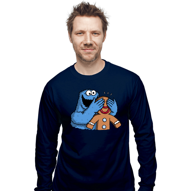 Secret_Shirts Long Sleeve Shirts, Unisex / Small / Navy Monstrous Surprise
