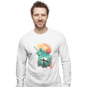 Shirts Long Sleeve Shirts, Unisex / Small / White Ukiyo Cloud