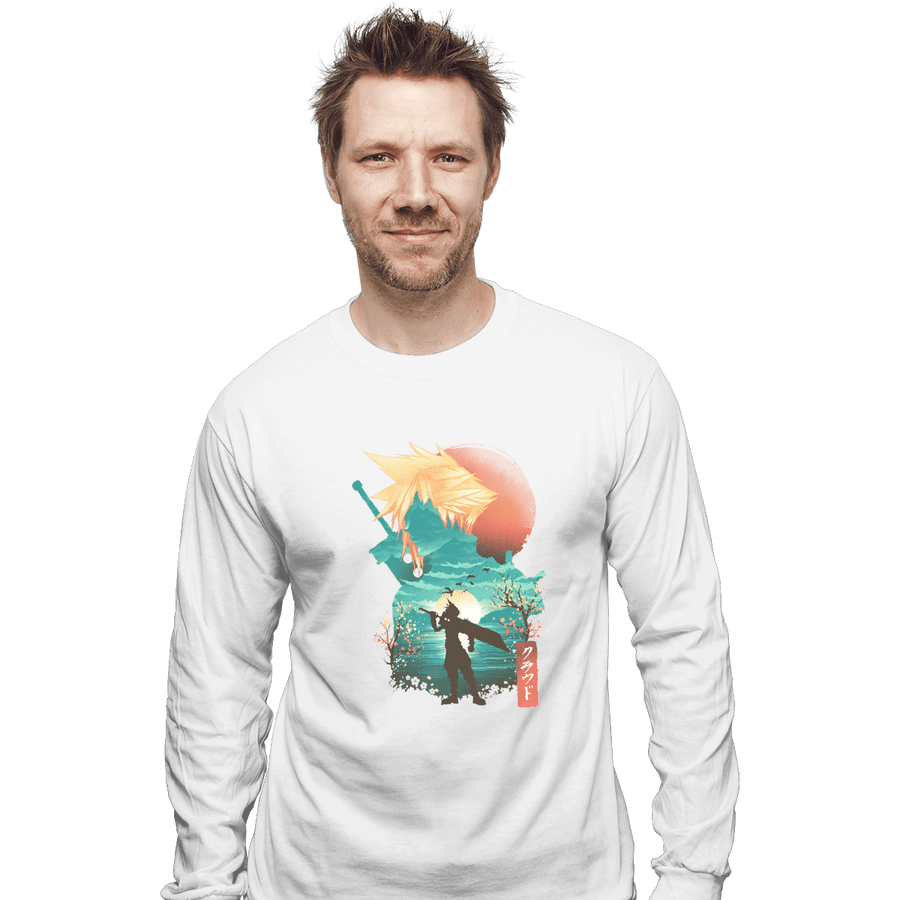 Shirts Long Sleeve Shirts, Unisex / Small / White Ukiyo Cloud