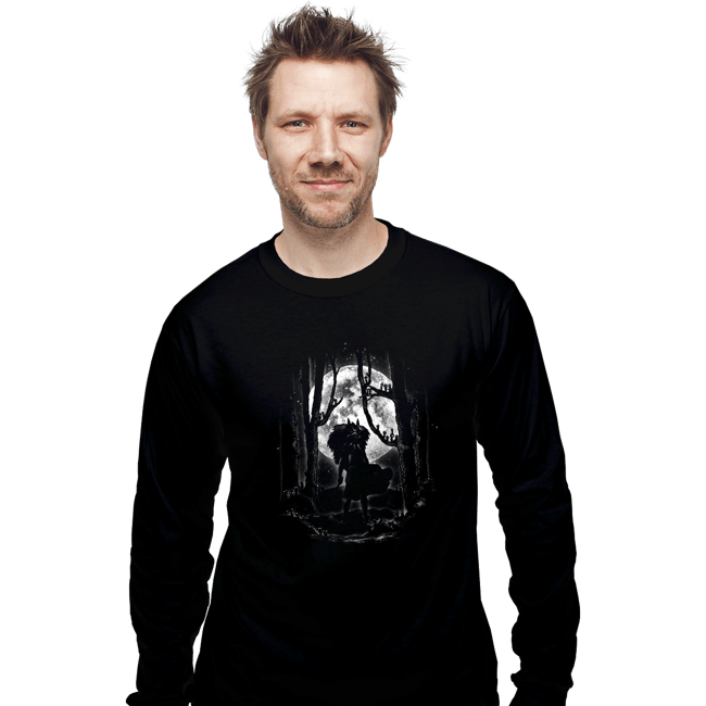Shirts Long Sleeve Shirts, Unisex / Small / Black Moonlight Princess