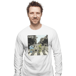 Shirts Long Sleeve Shirts, Unisex / Small / White Flabby Road