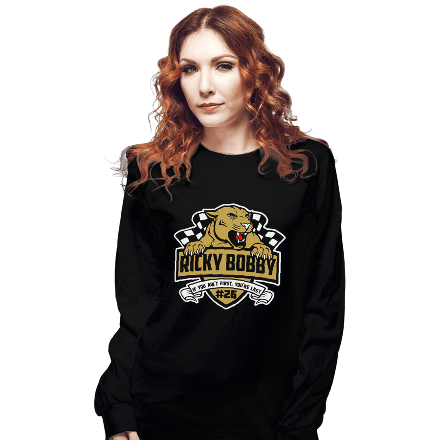 Shirts Long Sleeve Shirts, Unisex / Small / Black Ricky Bobby