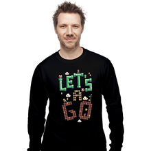 Load image into Gallery viewer, Daily_Deal_Shirts Long Sleeve Shirts, Unisex / Small / Black Let&#39;s A Go
