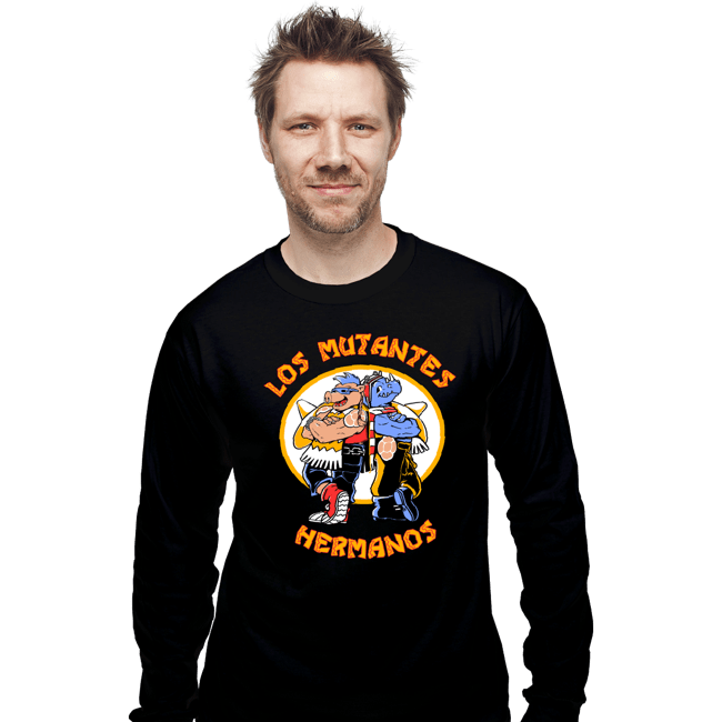Daily_Deal_Shirts Long Sleeve Shirts, Unisex / Small / Black Los Mutantes Hermanos