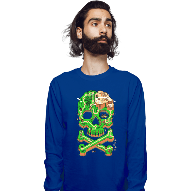 Secret_Shirts Long Sleeve Shirts, Unisex / Small / Royal Blue SNES Jolly Plumber