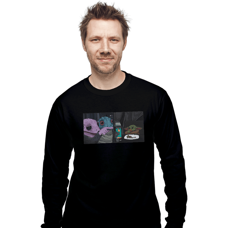 Secret_Shirts Long Sleeve Shirts, Unisex / Small / Black Frog Yelling At Child