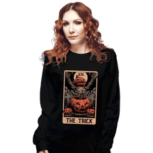 Load image into Gallery viewer, Daily_Deal_Shirts Long Sleeve Shirts, Unisex / Small / Black Halloween Tarot Trick
