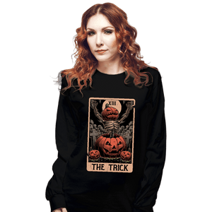 Daily_Deal_Shirts Long Sleeve Shirts, Unisex / Small / Black Halloween Tarot Trick