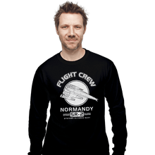 Load image into Gallery viewer, Secret_Shirts Long Sleeve Shirts, Unisex / Small / Black Flight Crew Secret Sale
