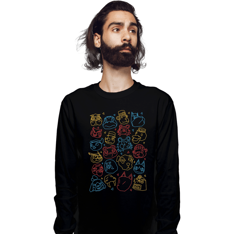 Shirts Long Sleeve Shirts, Unisex / Small / Black Town Gang