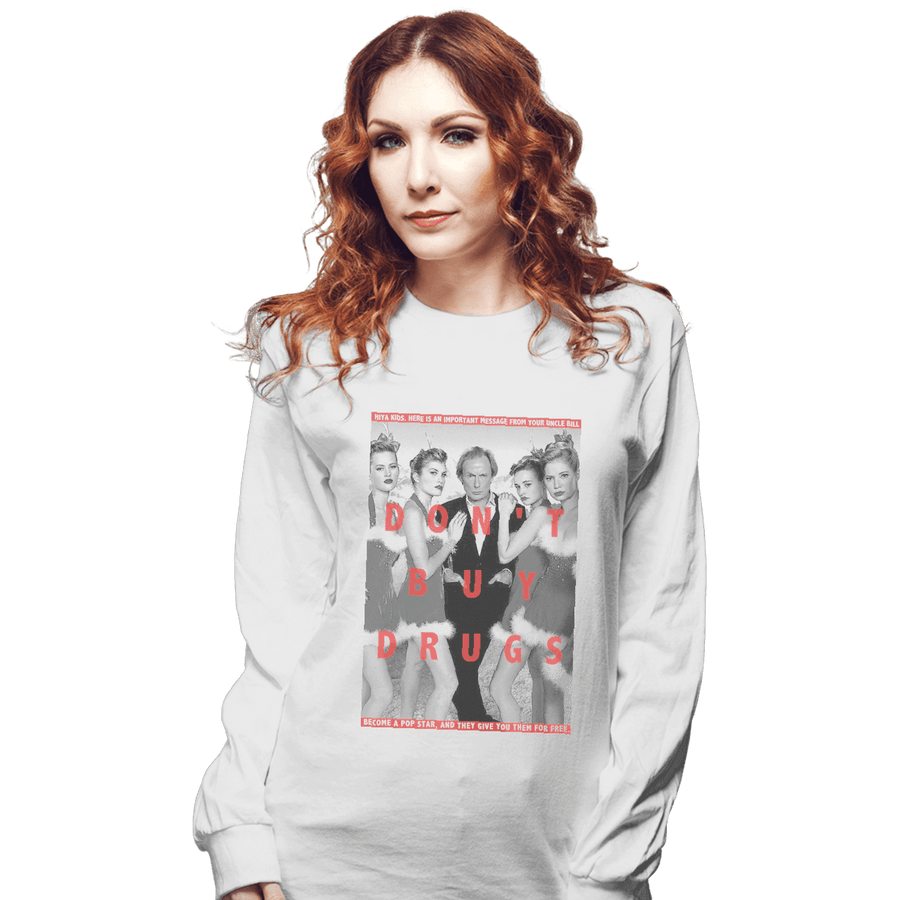 Shirts Long Sleeve Shirts, Unisex / Small / White Uncle Bill PSA
