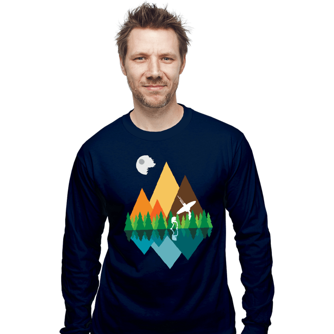 Secret_Shirts Long Sleeve Shirts, Unisex / Small / Navy The Forest View