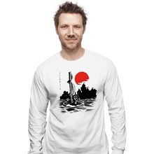 Load image into Gallery viewer, Shirts Long Sleeve Shirts, Unisex / Small / White Red Sun Hero
