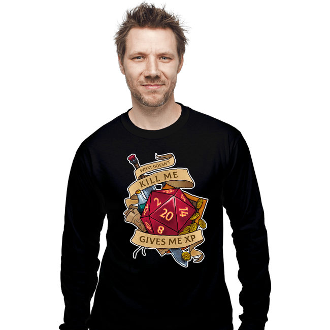 Secret_Shirts Long Sleeve Shirts, Unisex / Small / Black What Doesn't Kill Me