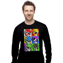 Load image into Gallery viewer, Shirts Long Sleeve Shirts, Unisex / Small / Black Pop Art Power Rangers
