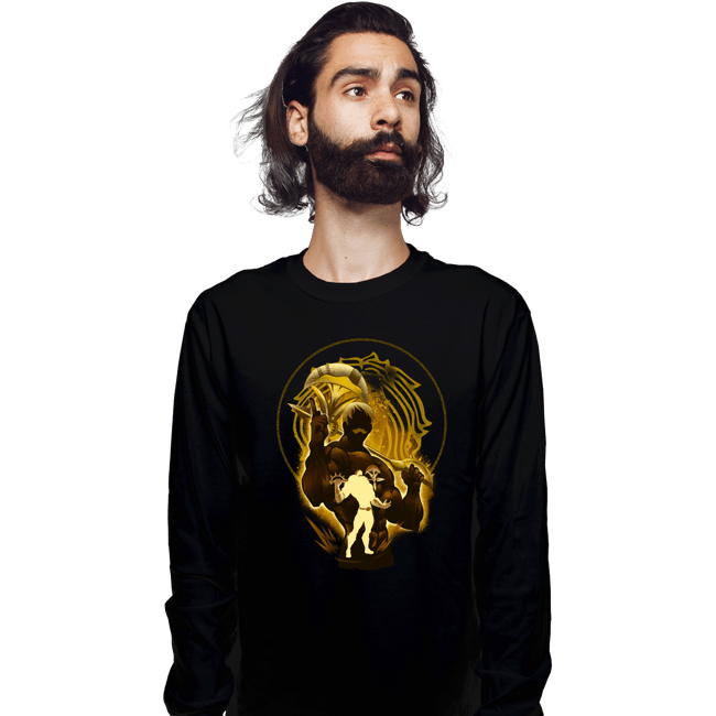 Shirts Long Sleeve Shirts, Unisex / Small / Black Escanor
