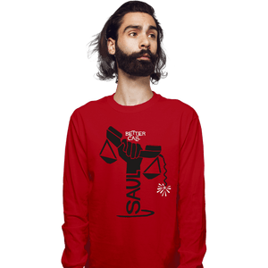 Daily_Deal_Shirts Long Sleeve Shirts, Unisex / Small / Red Saul On Saul