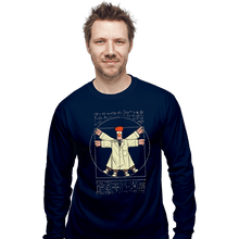 Load image into Gallery viewer, Daily_Deal_Shirts Long Sleeve Shirts, Unisex / Small / Navy Vitruvian Puppet

