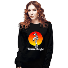 Load image into Gallery viewer, Shirts Long Sleeve Shirts, Unisex / Small / Black Karate Dwight
