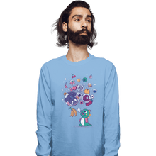 Load image into Gallery viewer, Secret_Shirts Long Sleeve Shirts, Unisex / Small / Powder Blue Many Bubbles Sale

