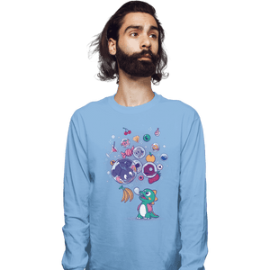 Secret_Shirts Long Sleeve Shirts, Unisex / Small / Powder Blue Many Bubbles Sale