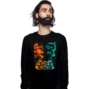 Daily_Deal_Shirts Long Sleeve Shirts, Unisex / Small / Black Dragon VS Beast