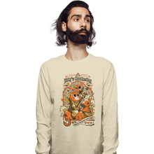 Load image into Gallery viewer, Daily_Deal_Shirts Long Sleeve Shirts, Unisex / Small / Natural Kitty&#39;s Awakening
