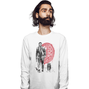 Shirts Long Sleeve Shirts, Unisex / Small / White Lone Hitman And Cub