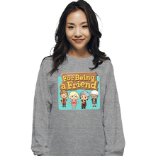 Load image into Gallery viewer, Secret_Shirts Long Sleeve Shirts, Unisex / Small / Sports Grey Thankyou For Being A Friend
