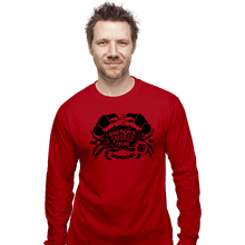 Load image into Gallery viewer, Daily_Deal_Shirts Long Sleeve Shirts, Unisex / Small / Red Daemon&#39;s Smoked Crab
