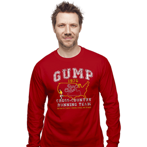 Daily_Deal_Shirts Long Sleeve Shirts, Unisex / Small / Red Gump Running