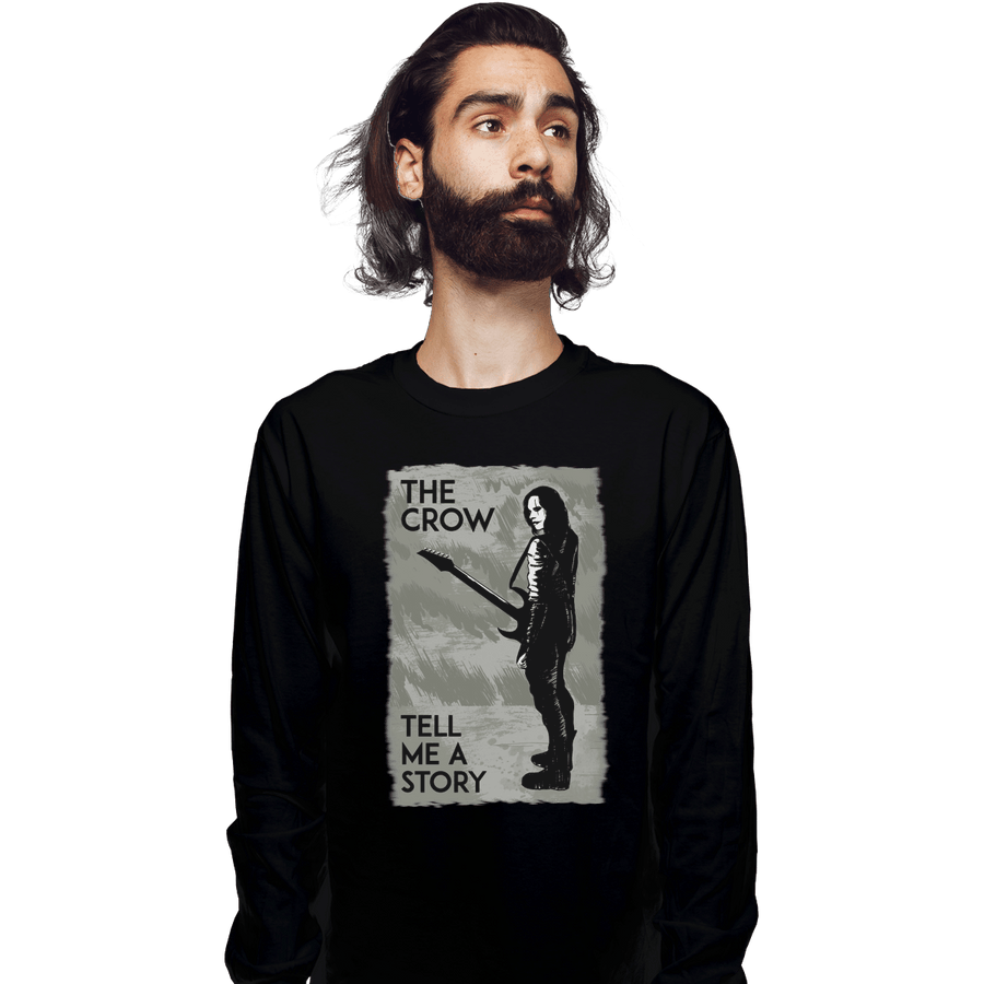 Shirts Long Sleeve Shirts, Unisex / Small / Black Crows Don't Cry