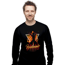 Load image into Gallery viewer, Shirts Long Sleeve Shirts, Unisex / Small / Black Retro Firebender
