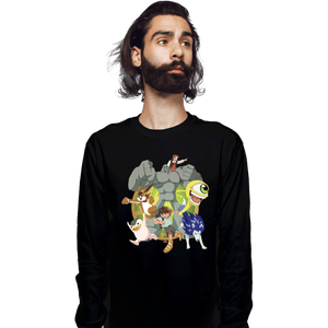Daily_Deal_Shirts Long Sleeve Shirts, Unisex / Small / Black Vintage Monster Rancher