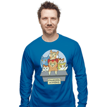 Load image into Gallery viewer, Shirts Long Sleeve Shirts, Unisex / Small / Sapphire Thunder Kittens
