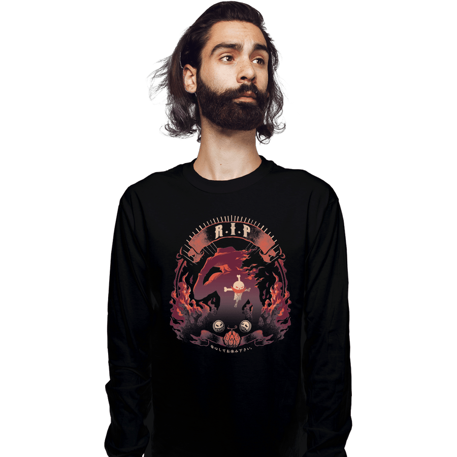 Shirts Long Sleeve Shirts, Unisex / Small / Black RIP Ace