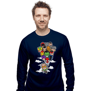 Shirts Long Sleeve Shirts, Unisex / Small / Navy Excelsior!