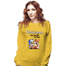 Load image into Gallery viewer, Daily_Deal_Shirts Long Sleeve Shirts, Unisex / Small / Gold Spikehead
