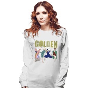 Daily_Deal_Shirts Long Sleeve Shirts, Unisex / Small / White Golden