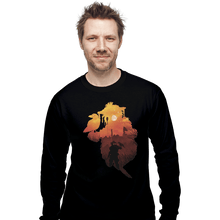 Load image into Gallery viewer, Shirts Long Sleeve Shirts, Unisex / Small / Black Bloodhound Sunset
