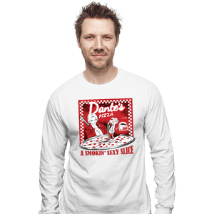 Shirts Long Sleeve Shirts, Unisex / Small / White Sexy Slice