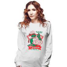 Load image into Gallery viewer, Secret_Shirts Long Sleeve Shirts, Unisex / Small / White Mikey&#39;s Pizzeria
